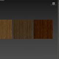 Wooden Sphere Component with Wood Grain Samples and Natural Wood Texture