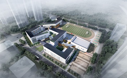 Modern Schools Primary and Secondary Schools 3d model