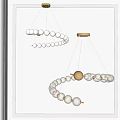 Modern Spiral Chandelier Design With Glass Globes And Gold Metal Accents