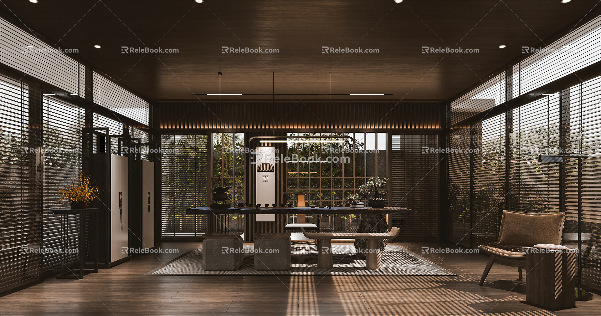 New Chinese Teahouse 3d model