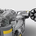 LEGO toy building blocks spaceship sci-fighter futuristic fighter 3d model
