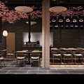 Traditional Chinese Restaurant Facade Design With Wooden Structure Lanterns And Warm Lighting