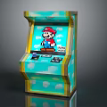 Modern game machine Mario arcade game machine home game machine Nintendo game machine 3d model