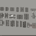 Various Metal Hinges And Hardware Fittings For Furniture And Door Applications