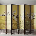 new chinese style screen 3d model