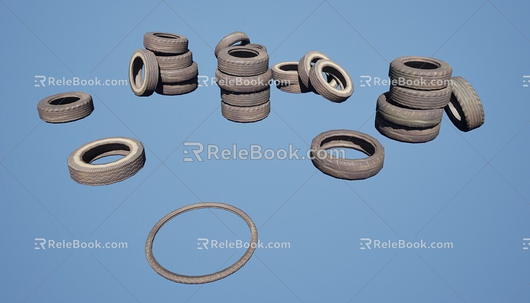 car tire tire 3d model