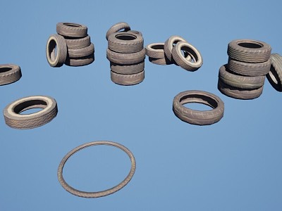 car tire 3d model