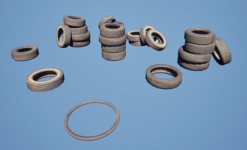 car tire 3d model