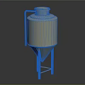 Industrial Conical Storage Tank With Stand Lid And Side Pipe Design