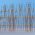Rustic Woven Branch Garden Fence Decorative Ornament For Outdoor Landscape Design