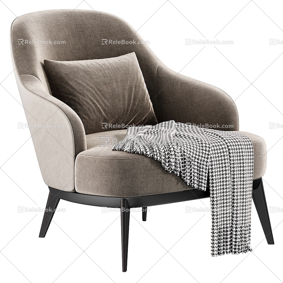 Modern Minotti Sofa Chair 3d model