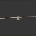 Copper Metallic Tool With Double Loop Ends And Reflective Surface On Dark Background