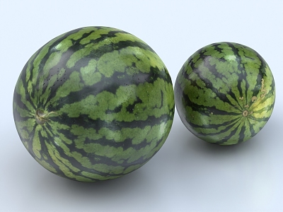 Watermelon Fruit Melon 3d model