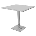 Sleek Square Black Glass Dining Table Set With Slim Black Legs And Metal Base Design