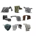 Assorted Colored Blankets Displayed in Diverse Folded Styles and Arrangements