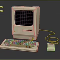 Classical computer antique computer antique PC old computer old computer old computer retro computer 3d model