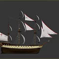 modern sailing ship ancient ship ancient warship large ancient ship ancient warship 3d model