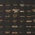 Various Modern Chandelier Designs with Stylish Shapes for Interior Decoration Ideas