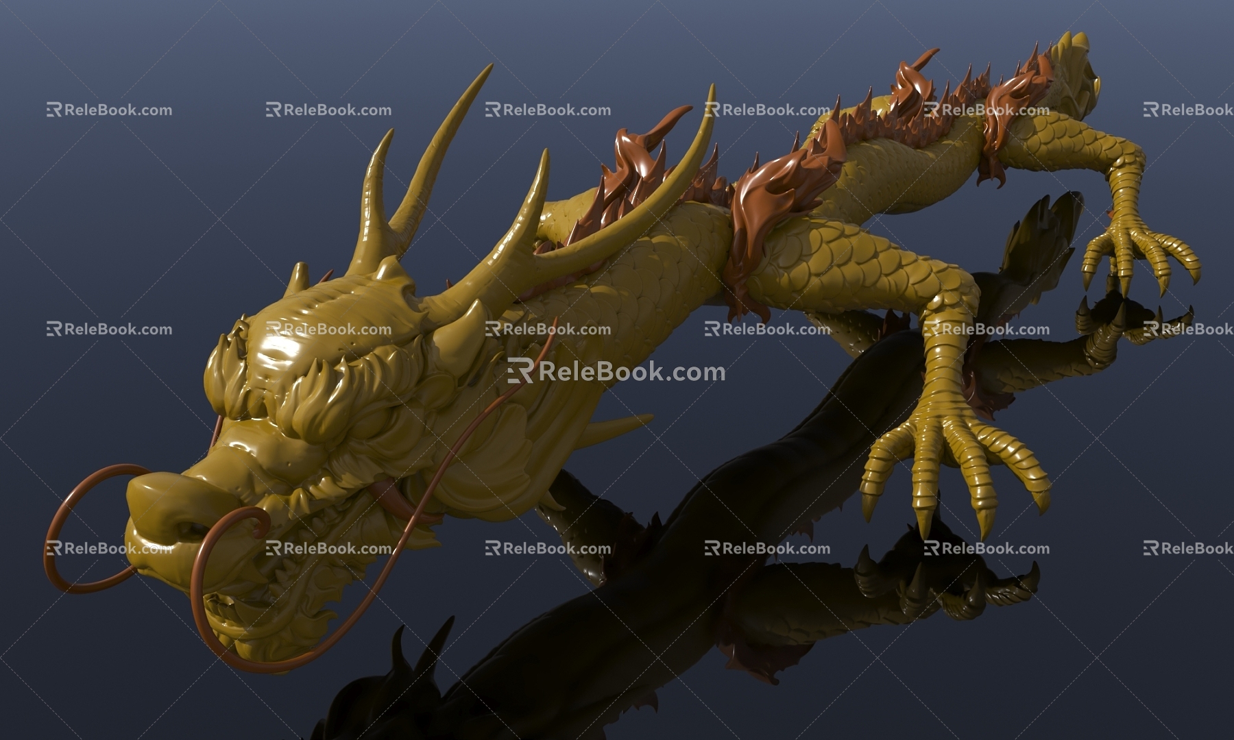 Chinese god beast dragon 3d model