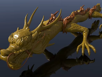 Chinese god beast dragon 3d model