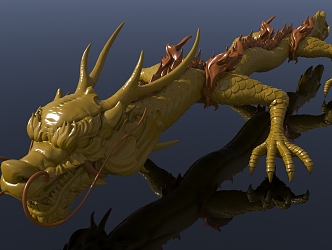 Chinese god beast dragon 3d model