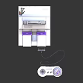Modern game console Nintendo game console 3d model