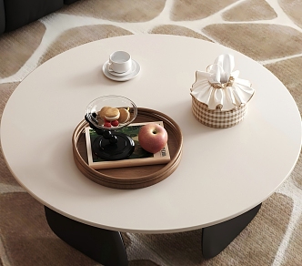 Round coffee table 3d model