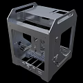 Durable Industrial Equipment Metal Frame Structure With Mechanical Components And Holes