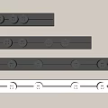 Modern Round Door Handles In Gray And White For Interior Design Use