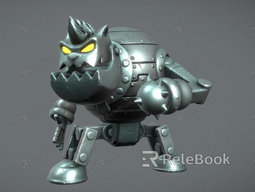 Robot cartoon robot hand-painted robot stylized robot model