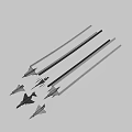 Six Different Models Of Fighter Jets Flying In The Air With Camouflage Paint And Markings