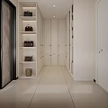 Minimalist Modern Bedroom Interior With King Bed Chandelier Nightstands And Large Windows