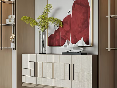 Modern Entrance Cabinet 3d model