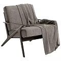Modern Beige Sherpa Accent Chair With Wooden Frame Armrests And Padded Seat