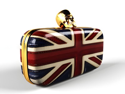 Handheld Bag Vintage Bag Wallet 3d model