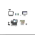 Commercial Point of Sale Equipment With Cash Registers Tablets And Scanner Devices