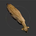 Lifelike Bison Sculpture With Detailed Fur Texture And Standing Pose Design