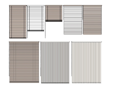 Modern venetian blinds 3d model