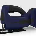 High Quality Blue Electric Jigsaw Hardware Tool With Ergonomic Handle And Stable Base 3d model