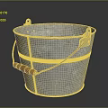 bucket iron bucket mud bucket cement bucket 3d model