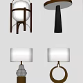 Modern Table Lamp Bedside Round Metal Table Lamp Decorative Lampshade Table Lamp Living Room Floor Table Lamp Study Room Table Lamp Simple Fashion Table Lamp 3d model