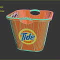 Plastic Bucket Dirty Clothes Basket Tide Bucket Large Trash Bin Bucket Pot Container Next Generation Items 3d model