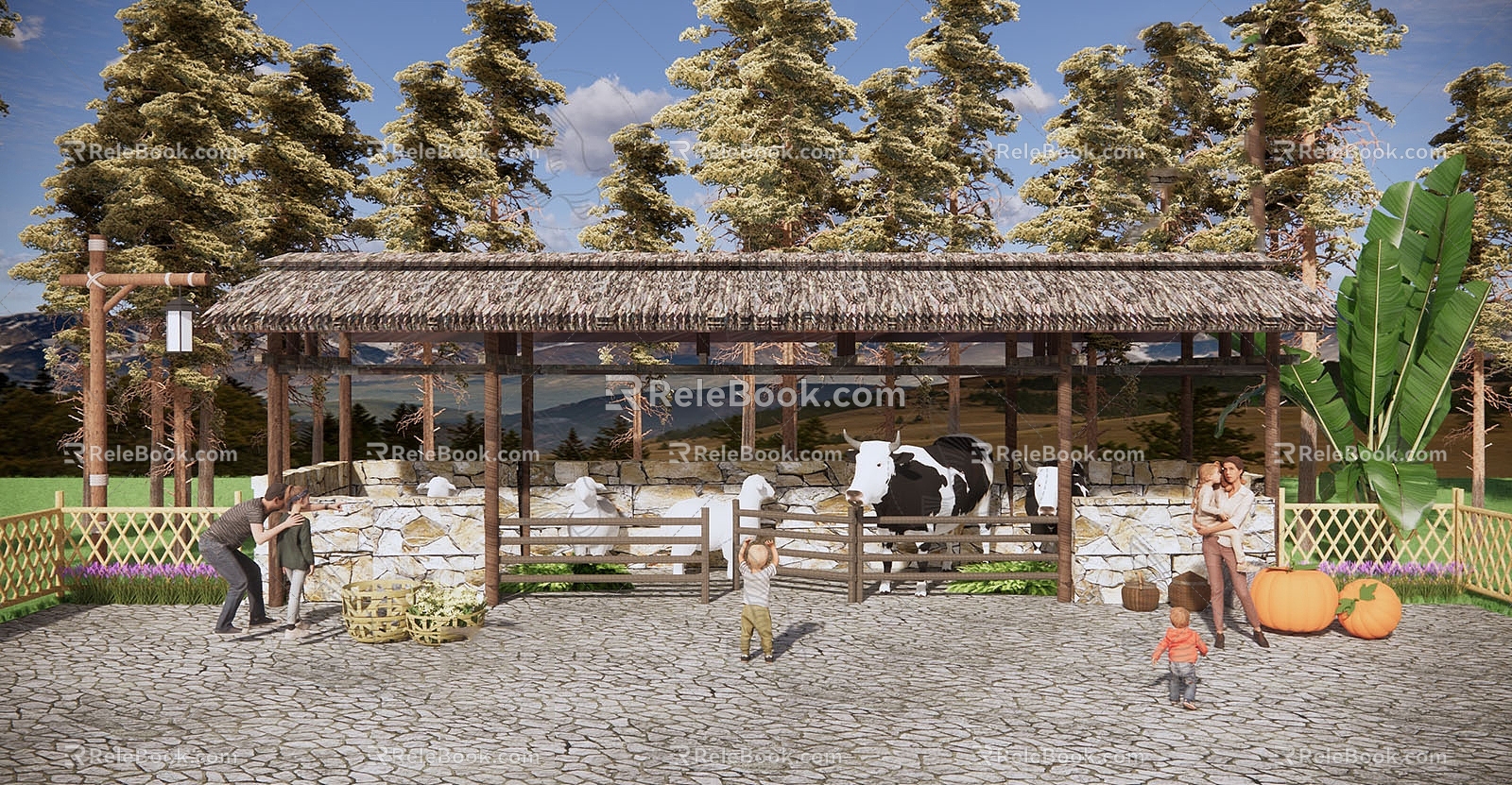 Modern Farm Sub-farm 3d model