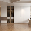 Modern Wardrobe Minimalist Wardrobe Cloakroom Italian Wardrobe 3d model