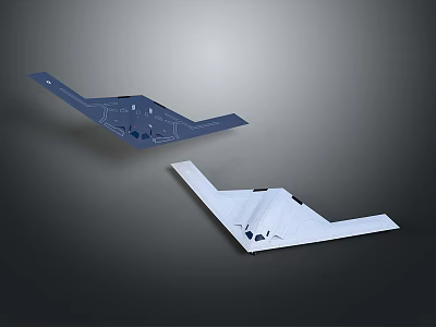 Stealth Aircraft Military Aircraft Stealth Bomber Long-range Bomber Fighter Fighter Next-generation Aircraft 3d model