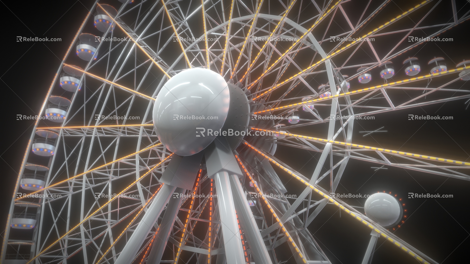 Ferris wheel amusement equipment amusement park entertainment equipment model