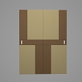 Wardrobe door panel Wardrobe door 3d model