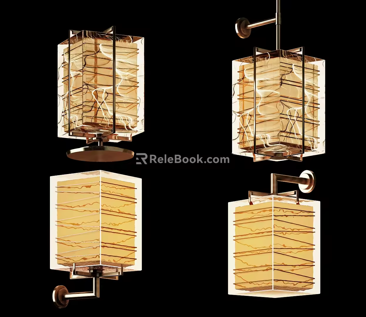 CCD wall lamp combination table lamp 3d model