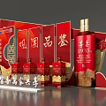 Maotai sign-in area 1935 photo area clock-in area tasting area interactive area wine display tasting meeting 3d model