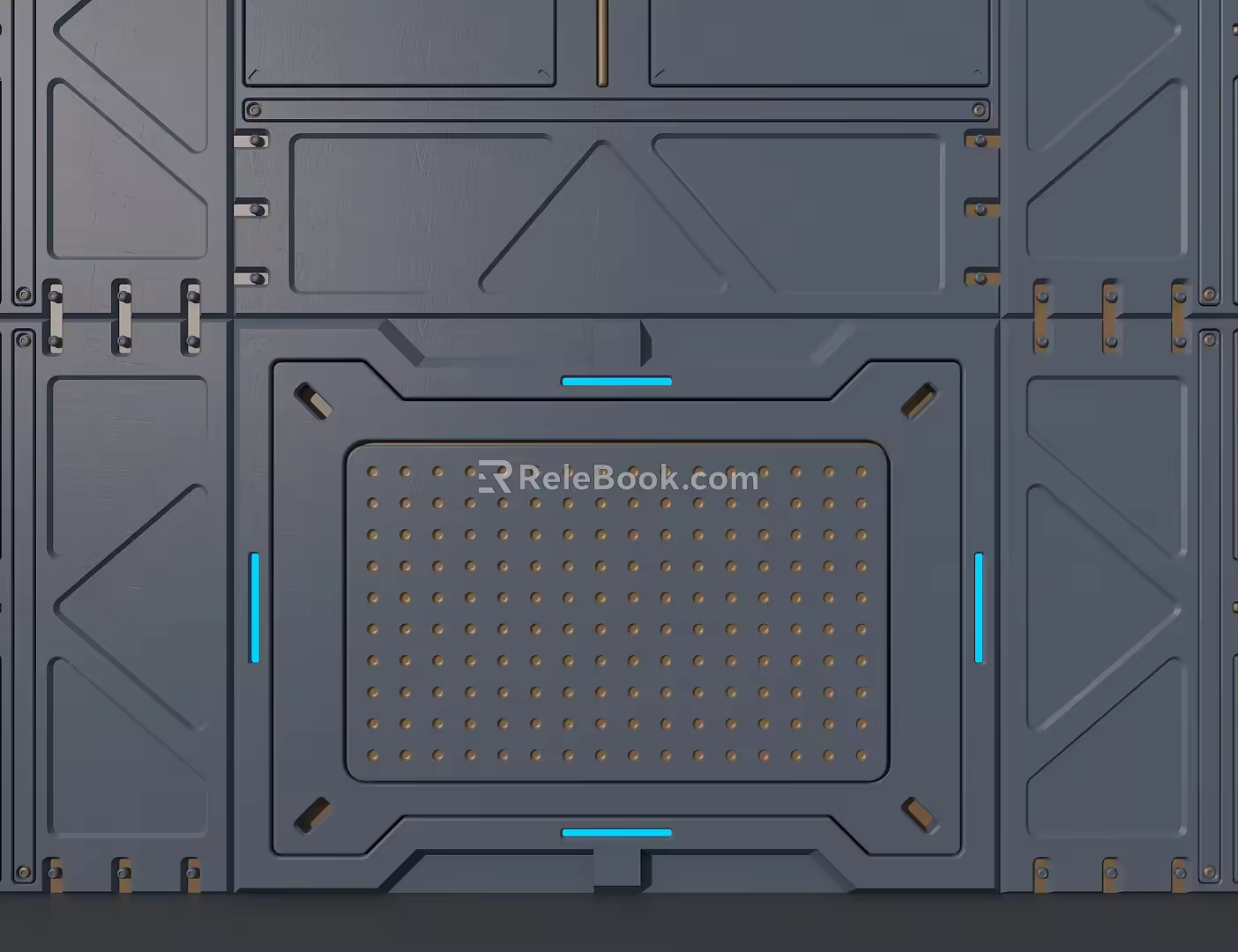 Science and Technology Wall Panel 3d model